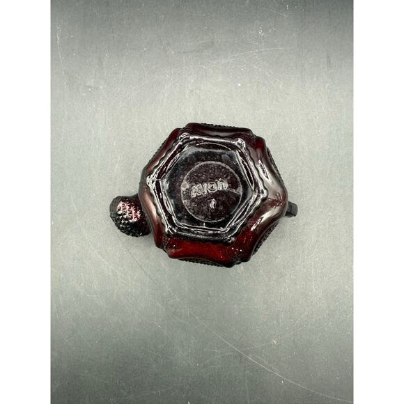 Vintage 1876 Avon Ruby Red Cape Cod Collection Syrup Pourer Bottle - Picture 5 of 8